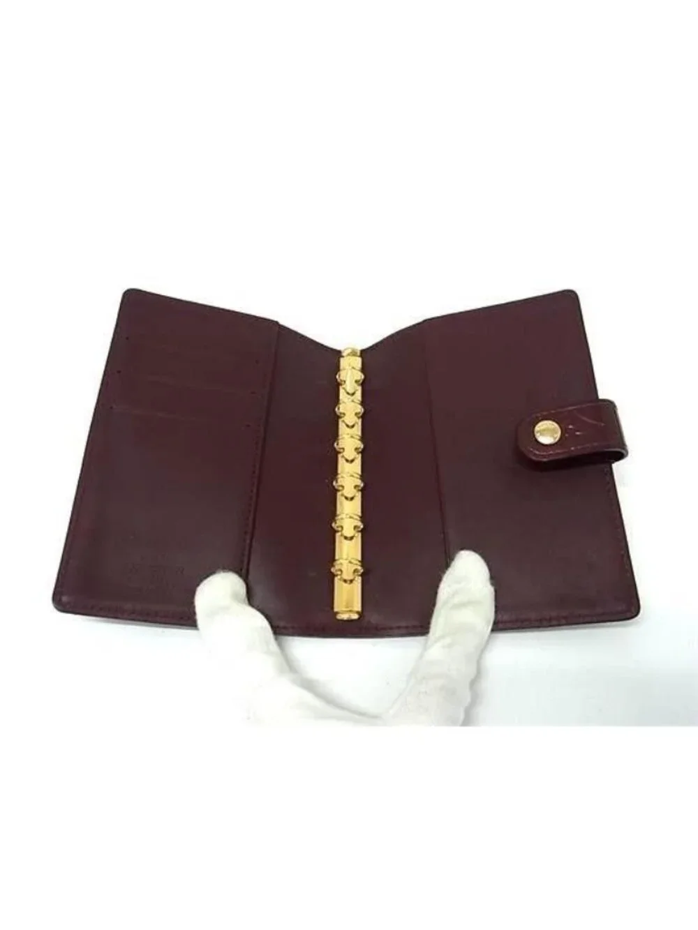 Louis Vuitton Notebook Cover Monogram Vernis Agenda PM Violet Patent Leather